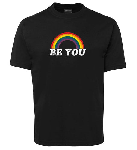 Be You Rainbow Logo Adults T-Shirt