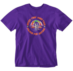 Aurora Unicorn - Never Tone Down Your Colours Adults T-Shirt (Purple)